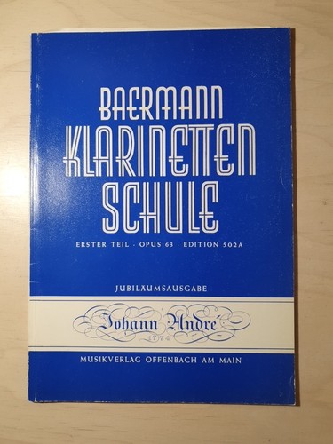 Baermann klarinettenschule - baermann,