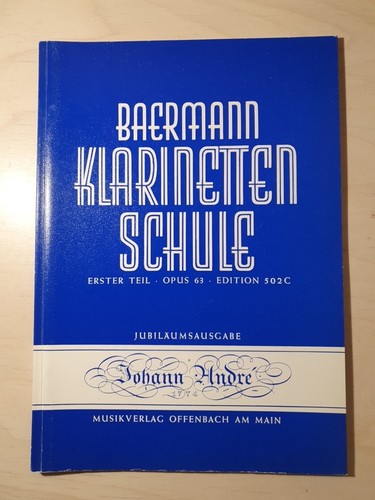 Baermann klarinettenschule - baermann,